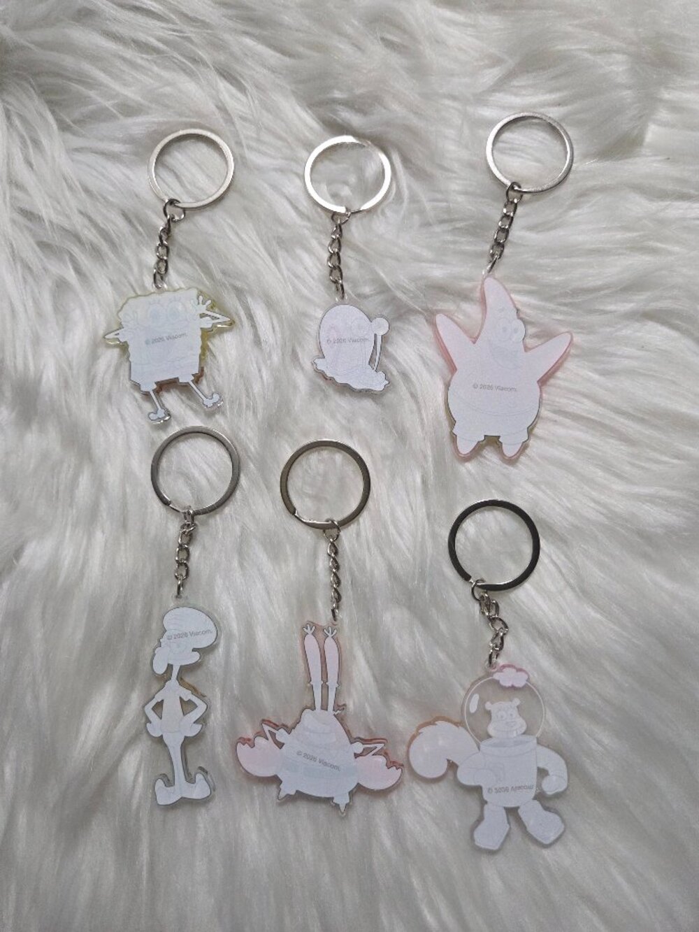SpongeBob Squarepants Character Keychain Set - Picture 2 of 6